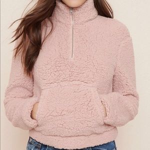 Sherpa Mock Neck Pullover